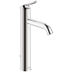 Miscelatore monocomando per lavabo Duravit C.1 L con scarico a stelo