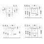 Duravit DuraSquare Waschtisch mit 1 Hahnloch, 50 x 47 cm
