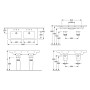 Villeroy & Boch Subway 2.0 Schrank-Doppelwaschtisch 130 cm mit Überlauf