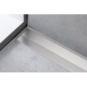 hansgrohe RainDrain Flex Fertigset Duschrinne 100 cm, kürzbar zur Wandmontage