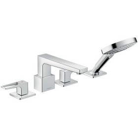 hansgrohe Metropol 4-Loch Wannenrandarmatur mit Bügelgriff