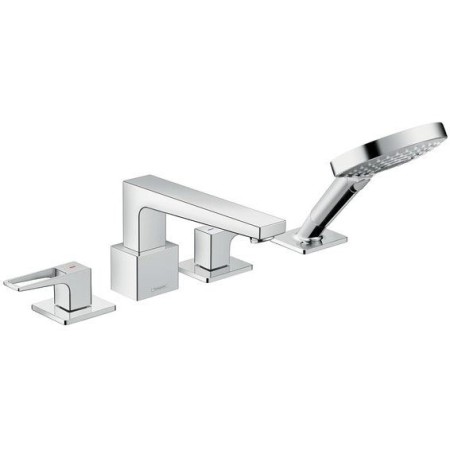 hansgrohe Metropol 4-Loch Wannenrandarmatur mit Bügelgriff