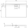 Villeroy & Boch Architectura Metalrim Duschwanne 140 x 90 x 4,8 cm