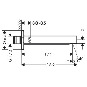 Hansgrohe Robinet de baignoire Finoris