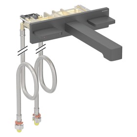 Geberit ONE Waschtischarmatur eckiges Design, Wandmontage, für UP-Funktionsbox