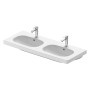 Duravit D-Code Möbel-Doppelwaschtisch 120 cm