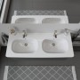 Duravit D-Code Möbel-Doppelwaschtisch 120 cm