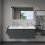 Duravit D-Code Möbel-Doppelwaschtisch 120 cm