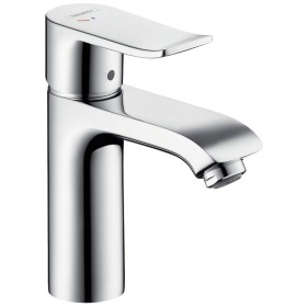 hansgrohe Metris Einhebel-Waschtischmischer 110 mit Kaltwasser in Mittelposition, DN15