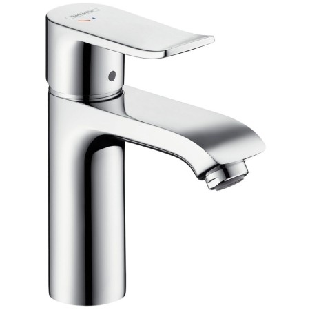hansgrohe Metris Einhebel-Waschtischmischer 110 mit Kaltwasser in Mittelposition, DN15