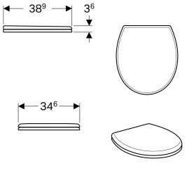 Siège de WC pour enfants Geberit Bambini