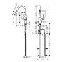 hansgrohe Focus M41 Einhebel-Küchenmischer 240, Ausziehbrause, 2jet, sBox