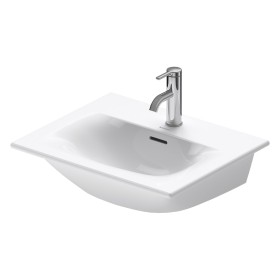 Lavabo Duravit Viu 53 cm con 1 foro rubinetto, con troppopieno