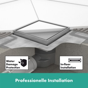 hansgrohe RainDrain Brilliance Komplettset Punktablauf 10/10 cm rückseitig befliesbar