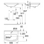 GROHE Bau Keramik Einbauwaschtisch von oben 55 cm