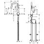hansgrohe Focus M42 Einhebel-Küchenmischer 180, Ausziehbrause, 2jet, sBox