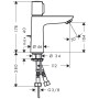 hansgrohe Talis Select E Einhebel-Waschtischmischer 110