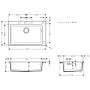 hansgrohe S510-F660 Einbauspüle 660