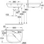 GROHE Euro Keramik Waschtisch 65 cm