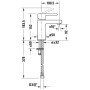 Duravit B.2 Einhebel-Waschtischmischer S ohne Zugstangen-Ablaufgarnitur
