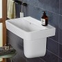 Villeroy & Boch O.novo Handwaschbecken 45 x 37 cm mit Überlauf, ohne Hahnloch