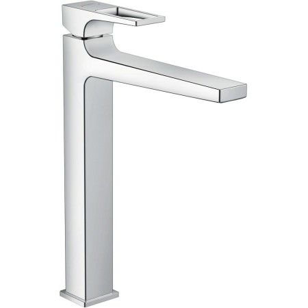 hansgrohe Metropol Einhebel-Waschtischmischer 260 mit Bügelgriff und Push-Open Ablaufgarnitur für Waschschüsseln