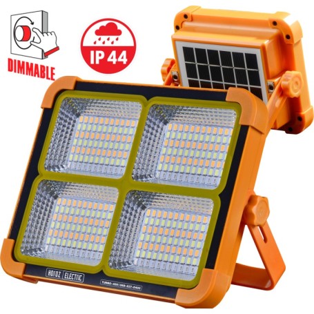 Solar LED-Strahler 400W Dimmbar, Wählbar CCT 2391lm