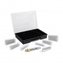 STANLEY Klingen-Vorratspack mit 200 Abbrechklingen 18mm und Interlock Cutter in Organizer