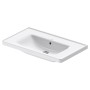 Duravit D-Neo Möbelwaschtisch 80 cm, ohne Hahnloch, mit Überlauf
