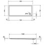 Duravit Starck Slimline Duschwanne Rechteck 160 x 75 cm