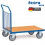 Fetra Stirnwandwagen mit Stirnwand aus Drahtgitter