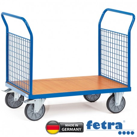 Fetra Doppel-Stirnwandwagen mit Stirnwand aus Drahtgitter