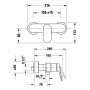 Duravit Wave Einhebel-Brausemischer Aufputz