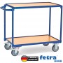 Fetra Tischwagen mit 2 Ladeflächen