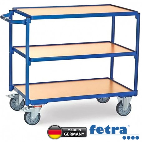 Fetra Tischwagen mit 3 Ladeflächen