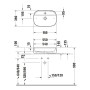 Duravit Zencha Aufsatzbecken 55 x 39 cm, mit Hahnlochbank