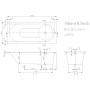 Villeroy & Boch Libra Solo Badewanne 180 x 80 cm