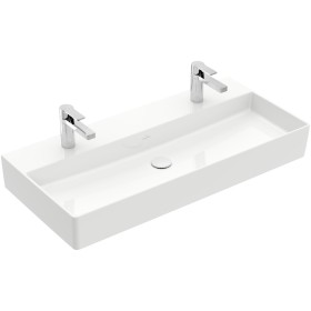 Villeroy & Boch Memento 2.0 Waschtisch 100 cm mit 2 Hahnlöchern, ohne Überlauf