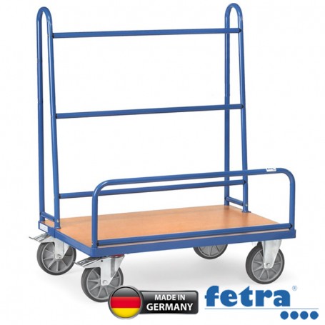 Fetra Plattenwagen mit festen Rohrbügeln Tragkraft 600kg