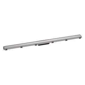 hansgrohe RainDrain Match Fertigset Duschrinne 120 cm, mit höhenverstellbarem Rahmen