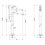 Duravit Wave Einhebel-Wannenmischer bodenstehend
