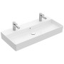 Villeroy & Boch Memento 2.0 Waschtisch 100 cm mit 2 Hahnlöchern, mit Überlauf