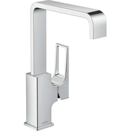 hansgrohe Metropol Einhebel-Waschtischmischer 230 mit Bügelgriff und Push-Open Ablaufgarnitur