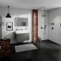 hansgrohe Xevolos E Waschtisch 100 x 48 cm mit Hahnloch ohne Überlauf