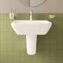 VitrA Integra Waschtisch 50 cm, mit Überlaufloch, 1 Hahnloch mittig