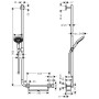 hansgrohe Raindance Select S 120 Unica Comfort Brauseset 110 cm L