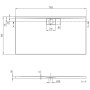 Villeroy & Boch Architectura Metalrim Duschwanne 170 x 90 x 4,8 cm