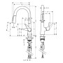 hansgrohe Talis M51 Einhebel-Küchenmischer 160, Ausziehbrause, 2jet