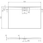 Villeroy & Boch Architectura Metalrim Duschwanne 150 x 100 x 4,8 cm mit Antirutsch