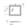 Duravit Tempano Duschwanne 90 x 75 cm, mit Antislip
